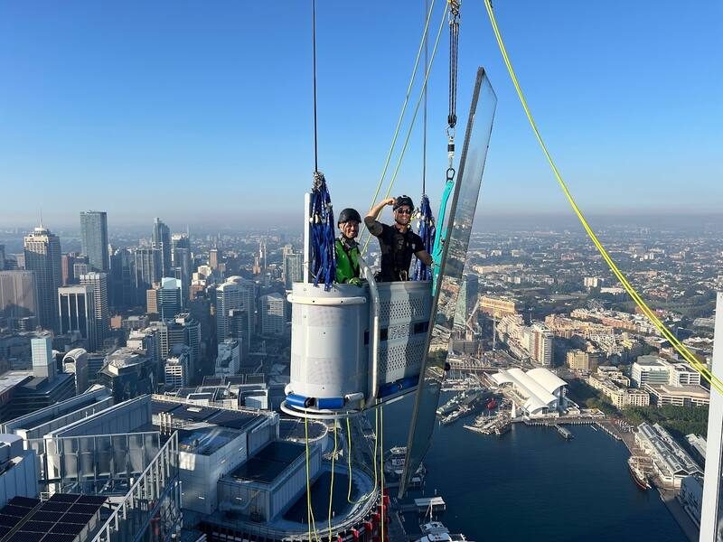 High-Rise Glass Panel Installation — Sydney CBD, NSW