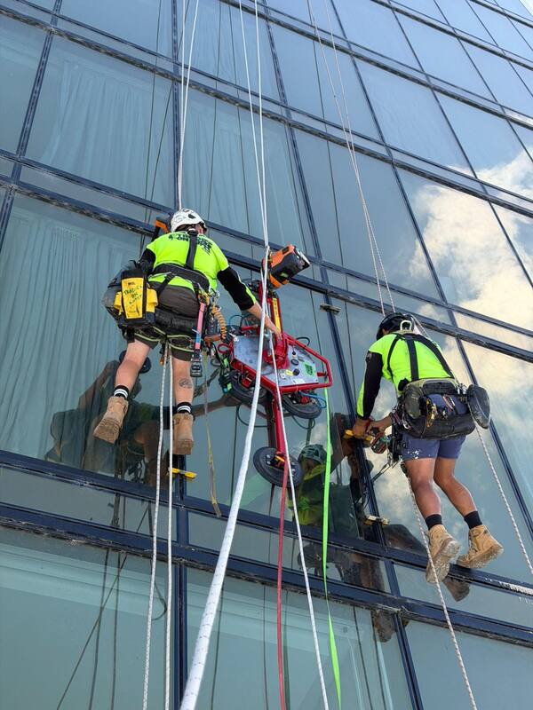Glazing Replacement — Rope Access — Gold Coast, QLD